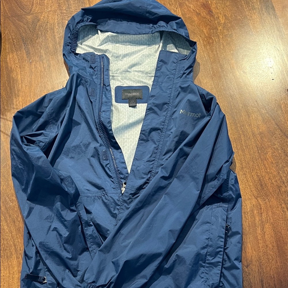 Marmot youth Navy Raincoat